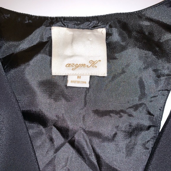 Aryn k black mini dress size Medium - Picture 3 of 4